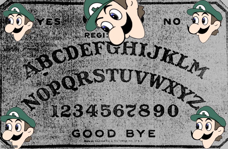 Luigi Ouija Board by perler-me-this on DeviantArt