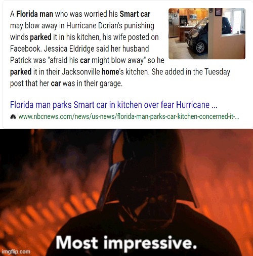 You gotta have priorities | image tagged in dath vader most impressive,florida man,memes,funny,star wars,darth vader | made w/ Imgflip meme maker