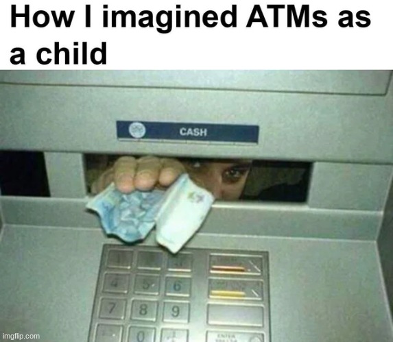 how crackheads see the ATM beside the weed dispenser | made w/ Imgflip meme maker