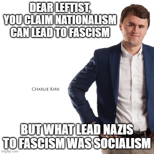 Charlie Kirk Turning Point Usa Template Imgflip