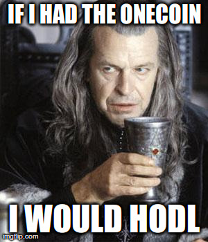IF I HAD THE
ONECOIN I WOULD HODL | image tagged in denethor | made w/ Imgflip meme maker