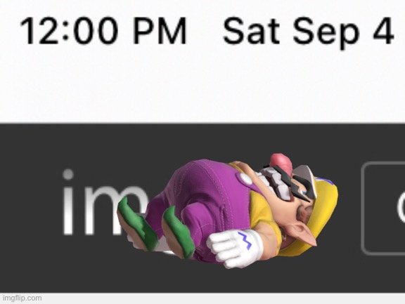 Wario dies at 12:00 PM from a heart attack.mp3 | image tagged in wario,wario dies,12 pm,time,apple,ipad | made w/ Imgflip meme maker