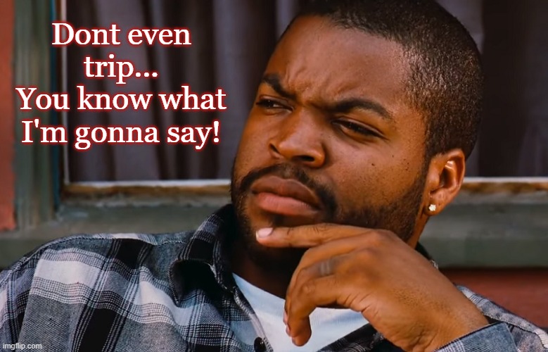 Bye Felicia | Dont even trip...
You know what I'm gonna say! | image tagged in friday,fridays,ice cube,felicia,bye felicia | made w/ Imgflip meme maker