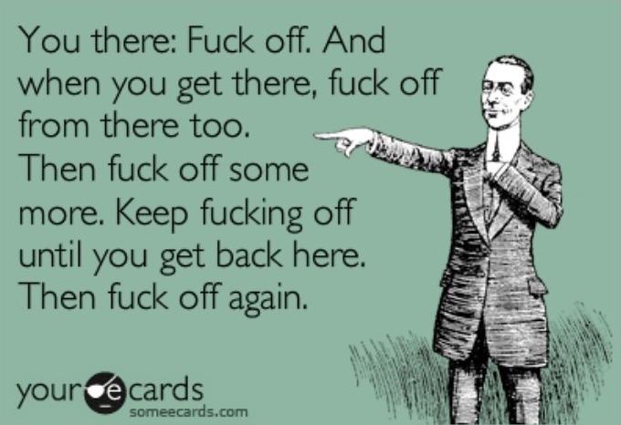 Fuck Off Blank Template Imgflip