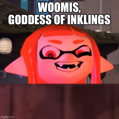 Did you say woomy? | WOOMIS, GODDESS OF INKLINGS | image tagged in did you say woomy | made w/ Imgflip meme maker