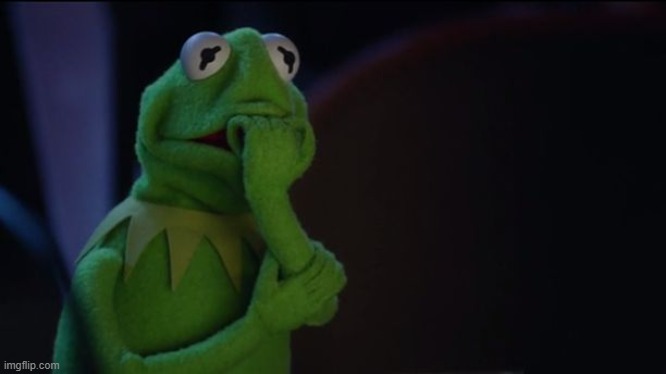 image tagged in kermit worried face | made w/ Imgflip meme maker