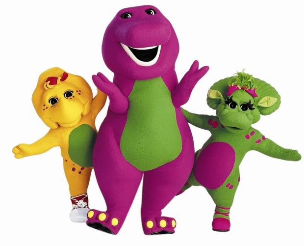 High Quality Barney the Dinosaur Blank Meme Template