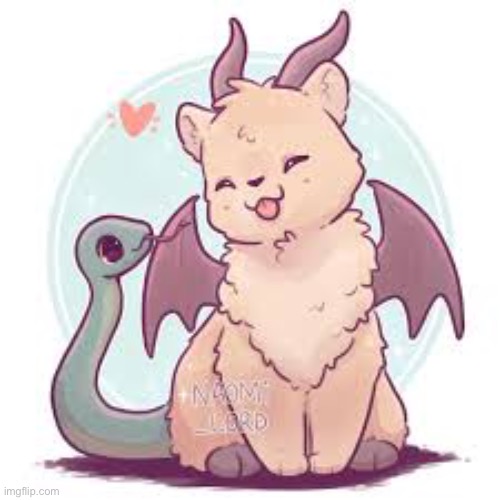 Cute Chimera art by @NaomiLord | image tagged in art,chimera | made w/ Imgflip meme maker