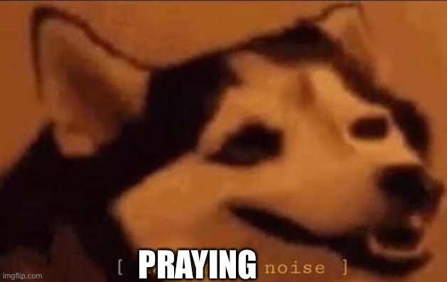 Happiness Noise | PRAYING | image tagged in happiness noise | made w/ Imgflip meme maker