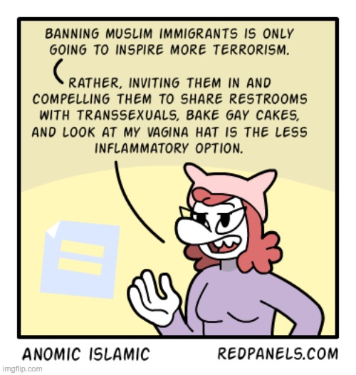 Feminists must like being in line for beheading. | made w/ Imgflip meme maker