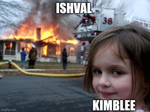 Disaster Girl | ISHVAL; KIMBLEE | image tagged in memes,disaster girl,fma,full metal alchemist,anime meme | made w/ Imgflip meme maker