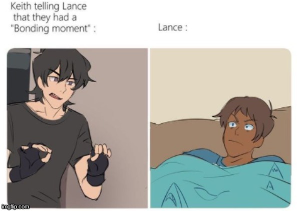bonding moment | image tagged in voltron | made w/ Imgflip meme maker