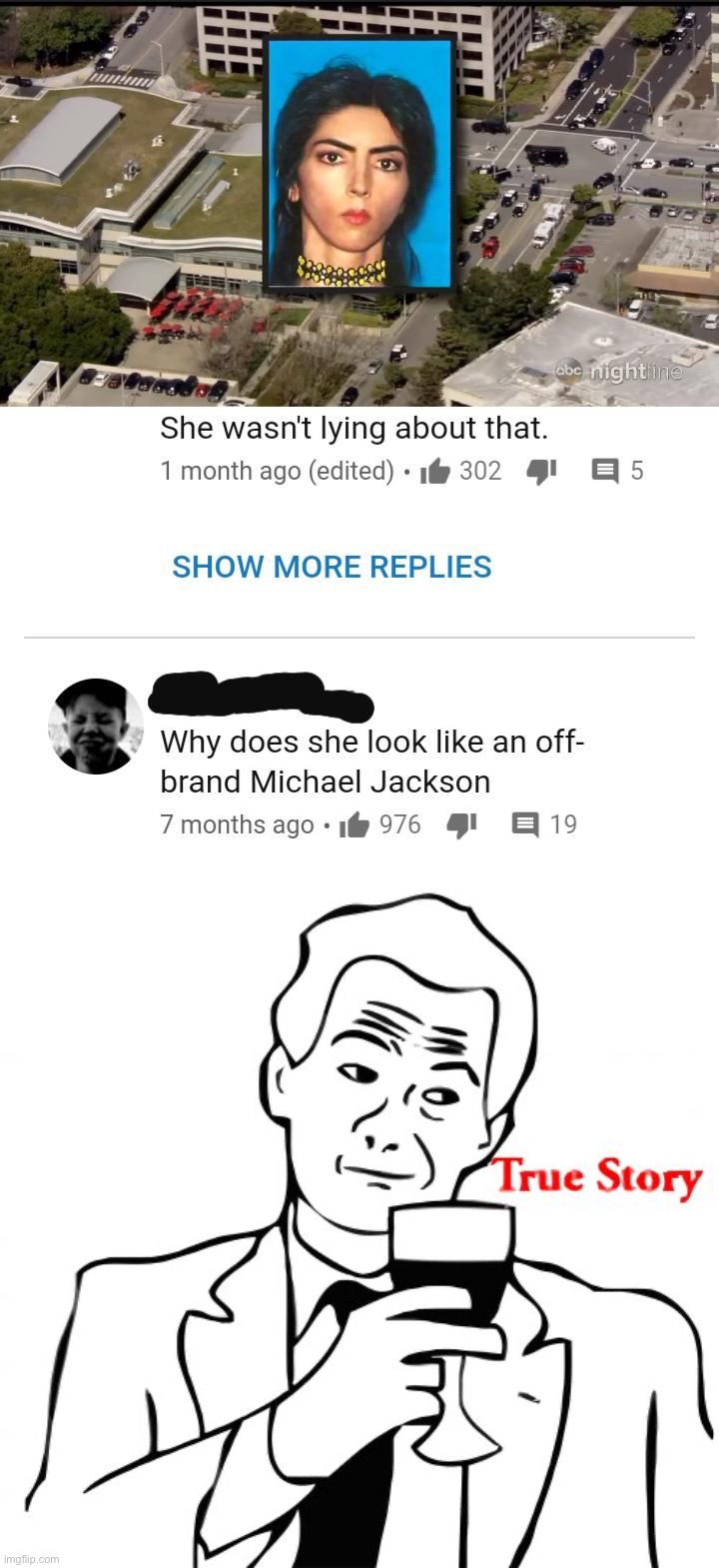 She does doesn’t she!? | image tagged in memes,true story,funny,michael jackson,rekt,oh wow | made w/ Imgflip meme maker