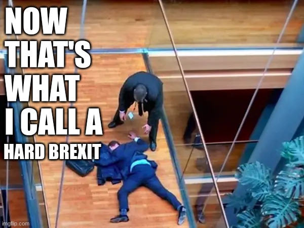 A Hard Brexit From UKIP | NOW THAT'S WHAT I CALL A; HARD BREXIT | image tagged in hard brexit,brexit,europe,ko,ukip,2016 | made w/ Imgflip meme maker