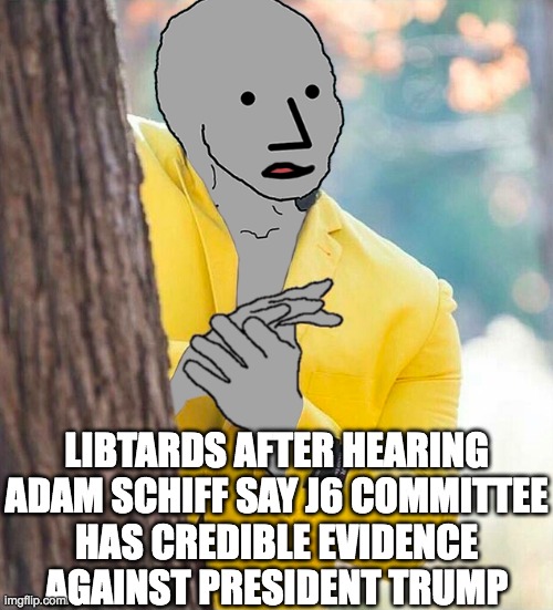 Libtards run on feelings and emotions – the feeling of failure and disappointment is their favorite. | LIBTARDS AFTER HEARING
ADAM SCHIFF SAY J6 COMMITTEE
HAS CREDIBLE EVIDENCE
AGAINST PRESIDENT TRUMP | image tagged in jan 6 committee,adam schiff,donald trump | made w/ Imgflip meme maker