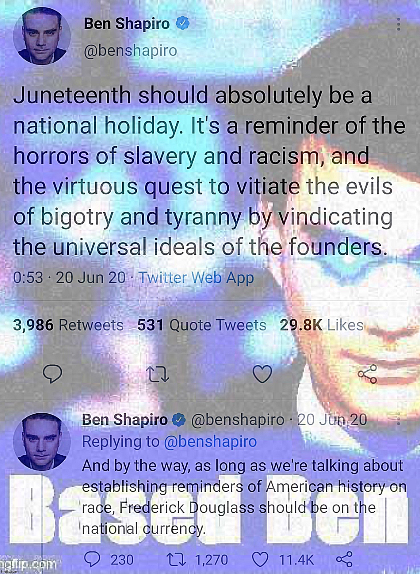 Ben Shapiro Juneteenth Imgflip