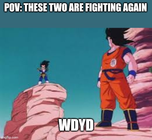POV: THESE TWO ARE FIGHTING AGAIN; WDYD | made w/ Imgflip meme maker