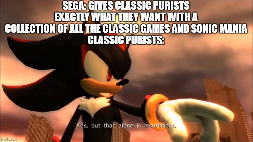 How Shadow the Hedgehog should have ended (MEME)