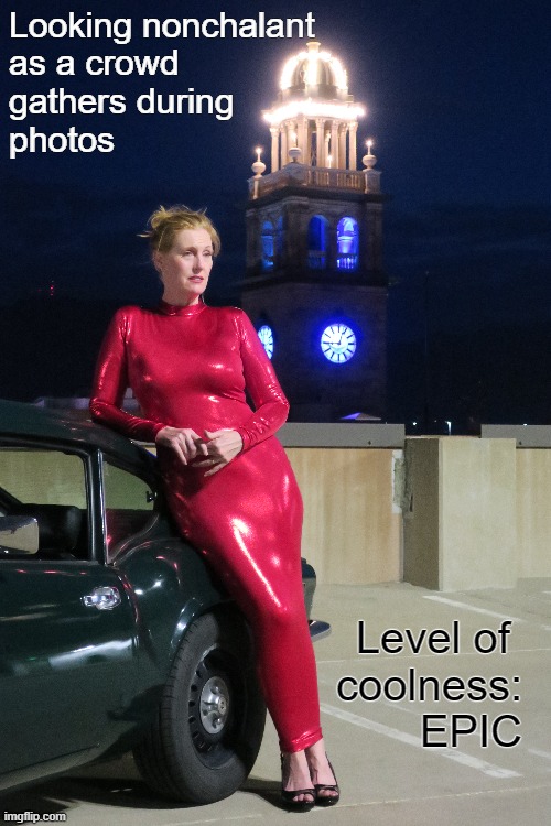Being nonchalant | Looking nonchalant
as a crowd 
gathers during
photos; Level of 
coolness:
EPIC | image tagged in tight dress,blonde,wow | made w/ Imgflip meme maker