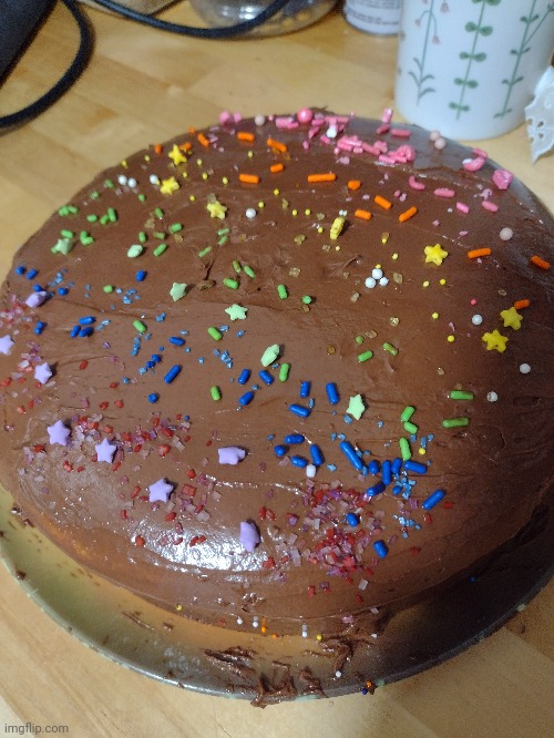 I made a gay cake | image tagged in gay pride,cake | made w/ Imgflip meme maker