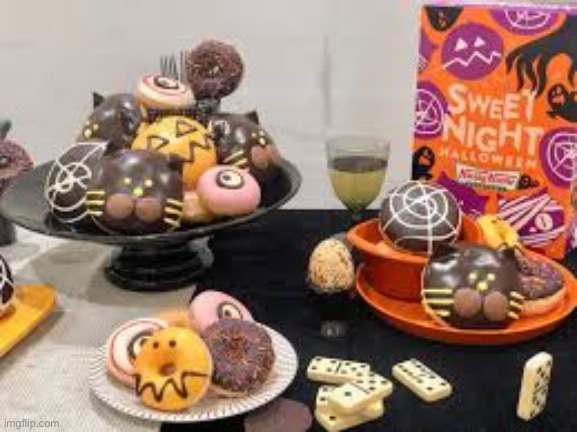 Halloween donuts! Who else is excited for Halloween? | made w/ Imgflip meme maker