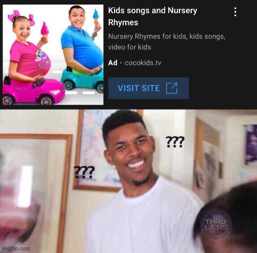 What | image tagged in black guy confused,youtube,weird ads,pregnant | made w/ Imgflip meme maker
