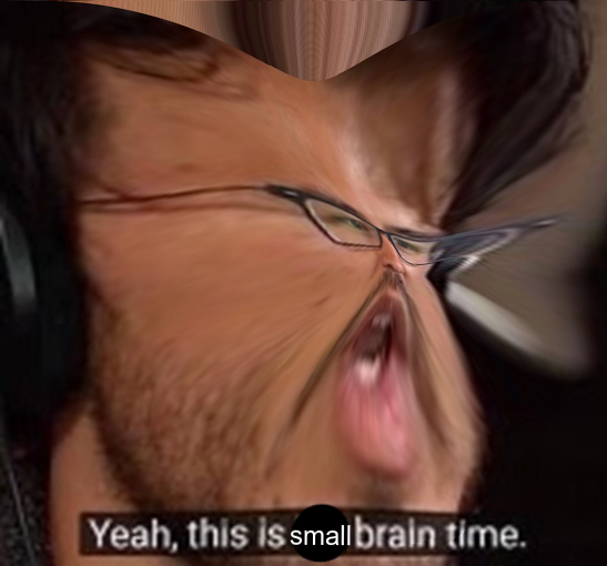 This is small brain time Blank Meme Template