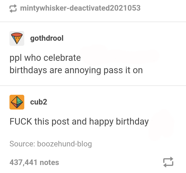 Fuck This Post And Happy Birthday Blank Template Imgflip