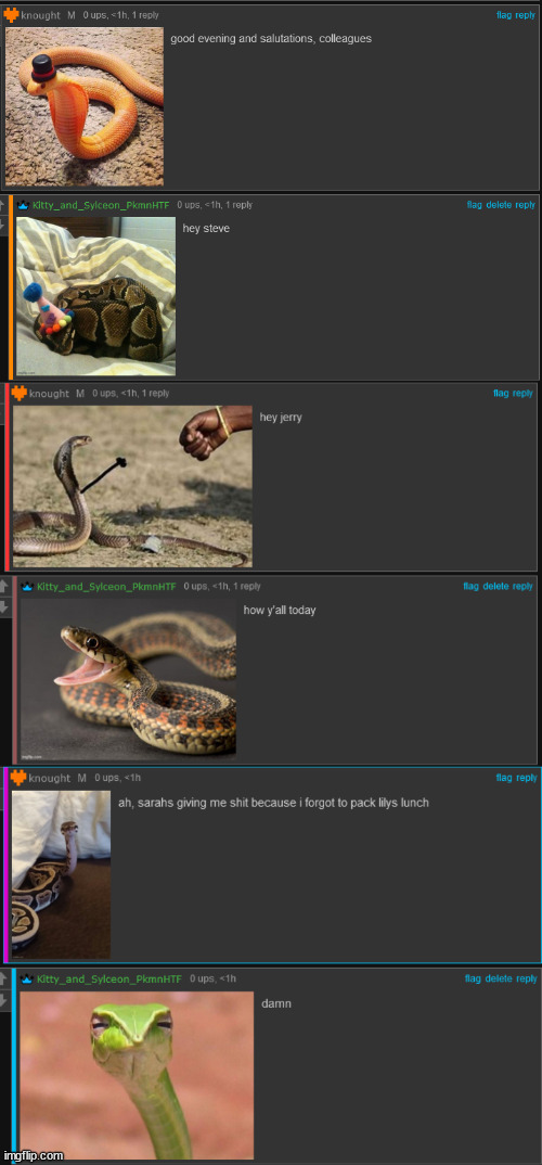 Average Snek Conversation Imgflip