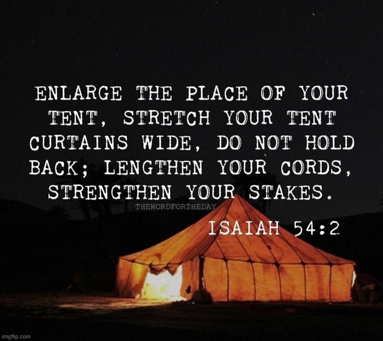 Isaiah 52:4 Big Tent Energy | image tagged in isaiah 52 4 big tent energy | made w/ Imgflip meme maker