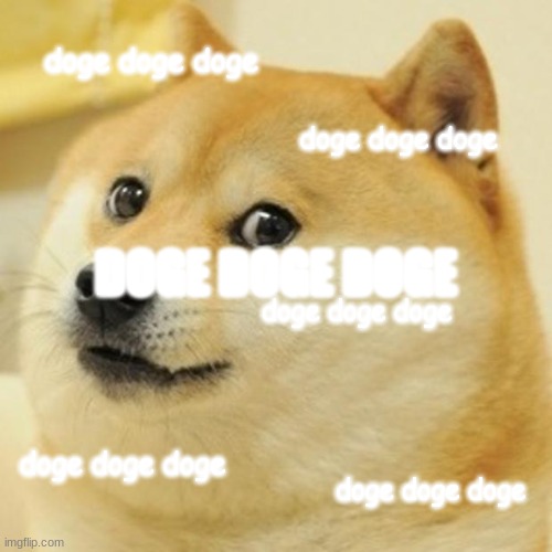 doge doge doge | doge doge doge; doge doge doge; DOGE DOGE DOGE; doge doge doge; doge doge doge; doge doge doge | image tagged in memes,doge | made w/ Imgflip meme maker