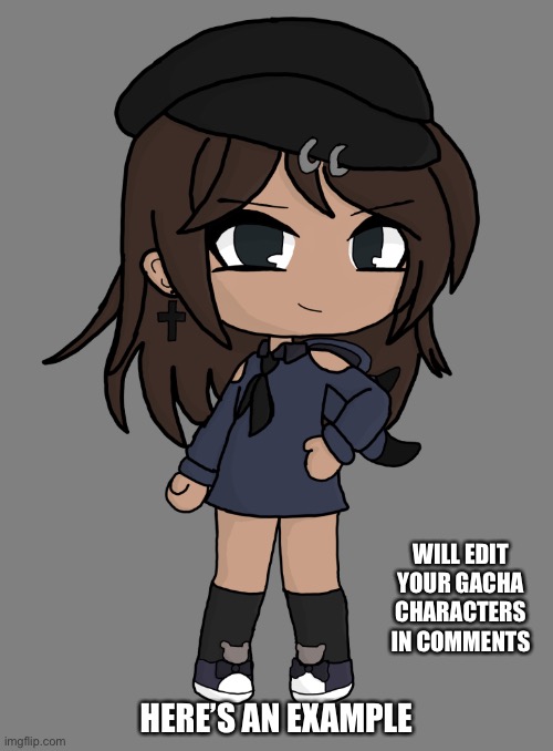 Will Edit OCs | WILL EDIT YOUR GACHA CHARACTERS IN COMMENTS; HERE’S AN EXAMPLE | image tagged in gacha,edit,gachaedit | made w/ Imgflip meme maker