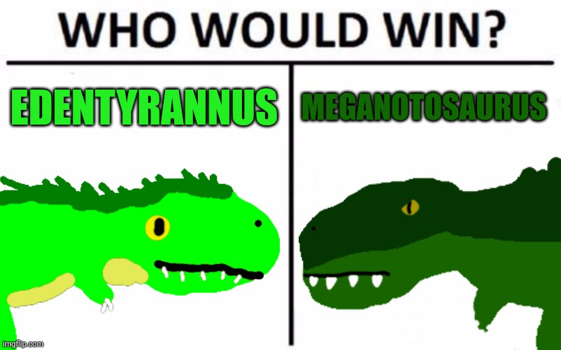 T Rex Vs Giganotosaurus But It S In Eden Imgflip