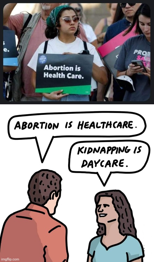 Abortion is not Healthcare. It's murder. Comic credit: madebyJimBob. | image tagged in abortion,abortion is murder,healthcare,health care | made w/ Imgflip meme maker