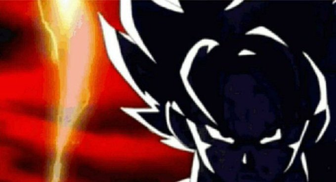 High Quality Goku Lightning Blank Meme Template