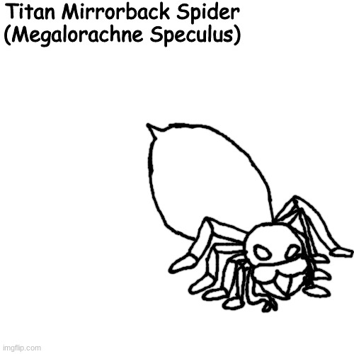 Saw one on the back of a resting Yellow Devil. | Titan Mirrorback Spider
(Megalorachne Speculus) | made w/ Imgflip meme maker