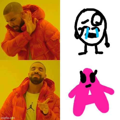 Charlie and the Alphabet Letter A is better than Andy | image tagged in memes,drake hotline bling,a,charlie and the alphabet | made w/ Imgflip meme maker