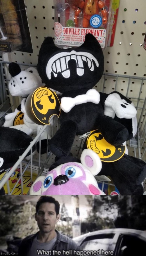 walmart casualties | image tagged in what the hell happened here,batim,bendy and the ink machine,memes,funny | made w/ Imgflip meme maker