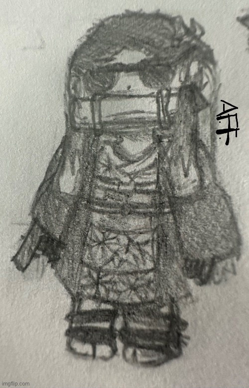 Quick sketch I did I was bored | image tagged in nezuko,pencil,sketch,pencil sketch,demon slayer | made w/ Imgflip meme maker
