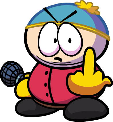 High Quality Eric cartman middle finger Blank Meme Template