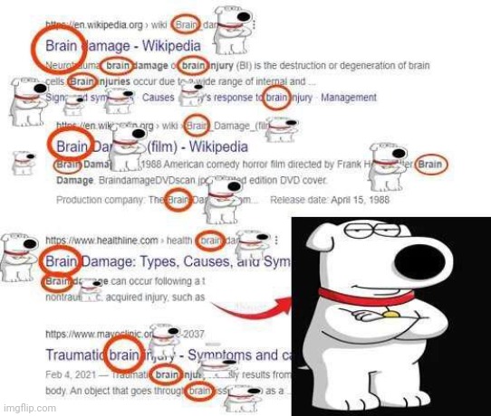 Omg | image tagged in brian,brain | made w/ Imgflip meme maker