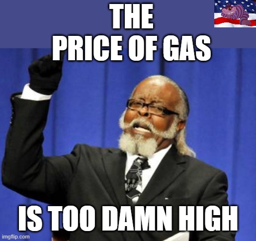 Too Damn High | THE PRICE OF GAS; IS TOO DAMN HIGH | image tagged in memes,too damn high | made w/ Imgflip meme maker