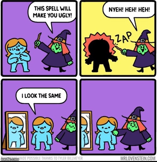 Flex tape can't fix that | image tagged in witch,comics,memes | made w/ Imgflip meme maker