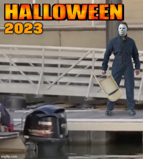 image tagged in halloween,alabama,riverboat,brawl,halloween costume,michael myers | made w/ Imgflip meme maker