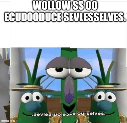 Allow us to Introduce Ourselves. | WOLLOW SS OO ECUDOODUCE SEVLESSELVES. | image tagged in allow us to introduce ourselves | made w/ Imgflip meme maker