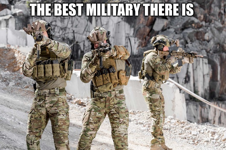 THE BEST MILITARY THERE IS | made w/ Imgflip meme maker