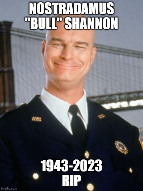 Sad day night court fans | NOSTRADAMUS "BULL" SHANNON; 1943-2023
RIP | image tagged in television | made w/ Imgflip meme maker