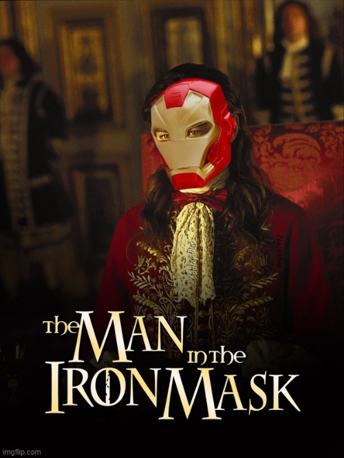 image tagged in iron man,the man in the iron mask,movies,marvel,leonardo dicaprio,robert downey jr | made w/ Imgflip meme maker