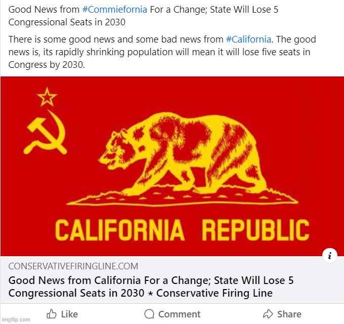 Good News From Commiefornia For A Change State Will Lose