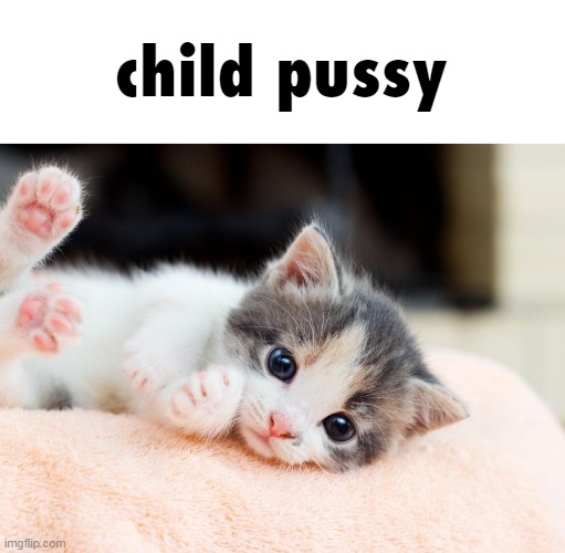 child pussy | image tagged in child pussy | made w/ Imgflip meme maker